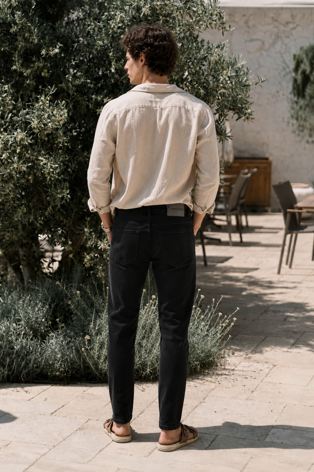 Мъжки черни дънки 2316 – Slim Fit