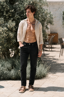 Мъжки черни дънки 2316 – Slim Fit