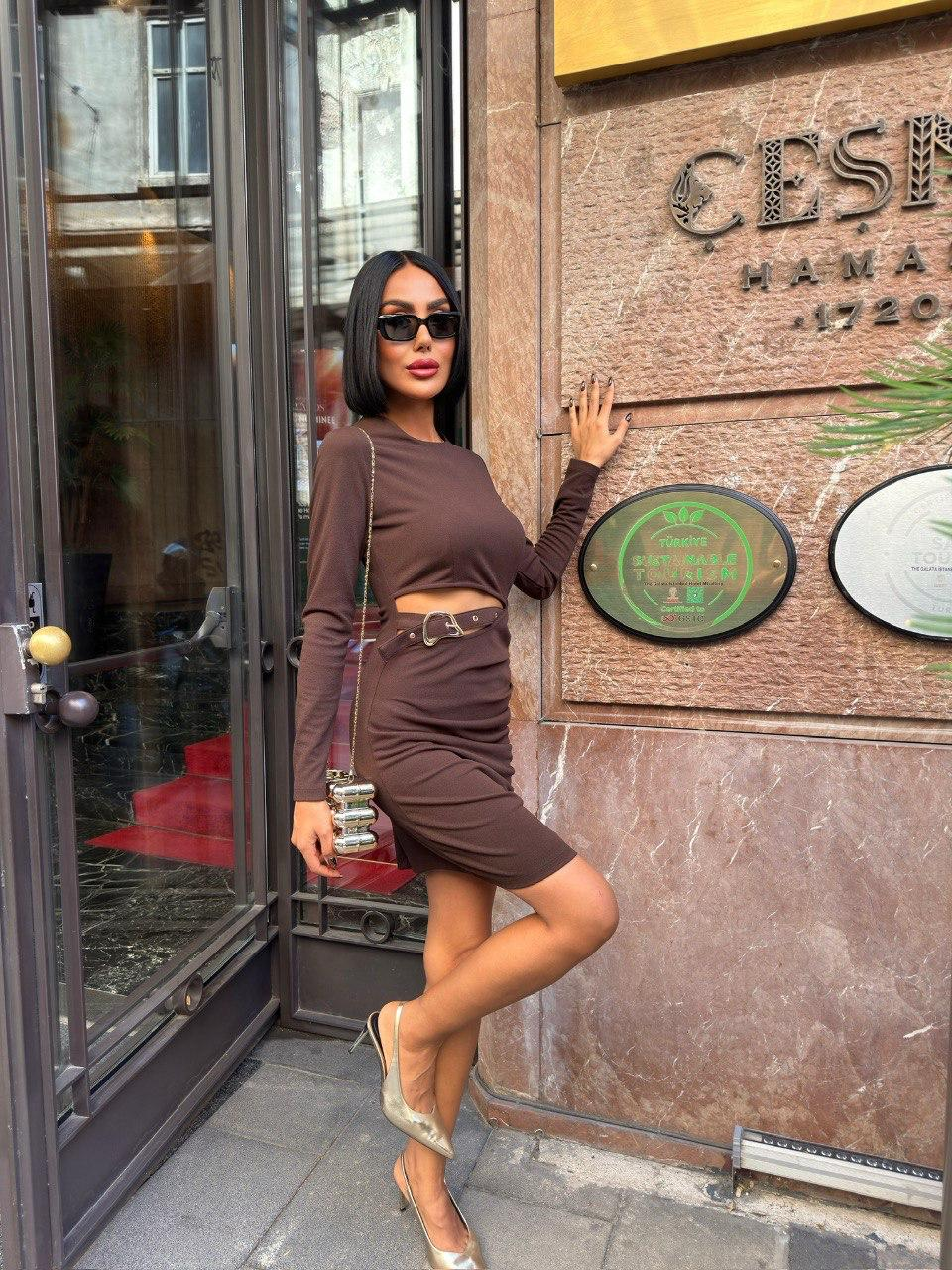 Дамска елегантна рокля „Chic Curve“