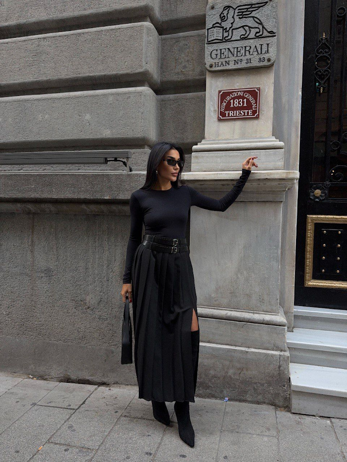 Дамска елегантна плисирана пола „Chic Pleats“