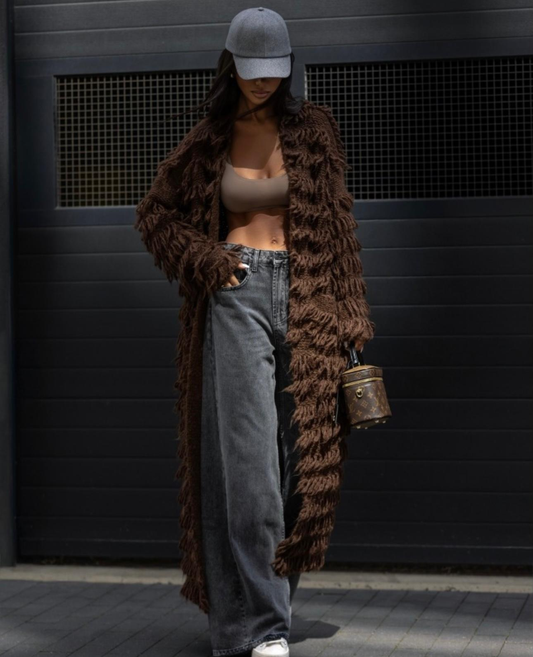 Дамска дълга жилетка