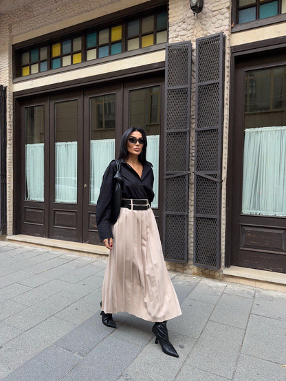 Дамска елегантна плисирана пола „Chic Pleats“