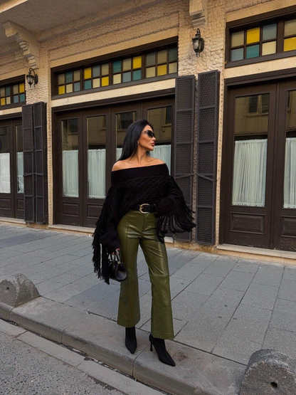 Дамски пуловер „Statement Sleeves“