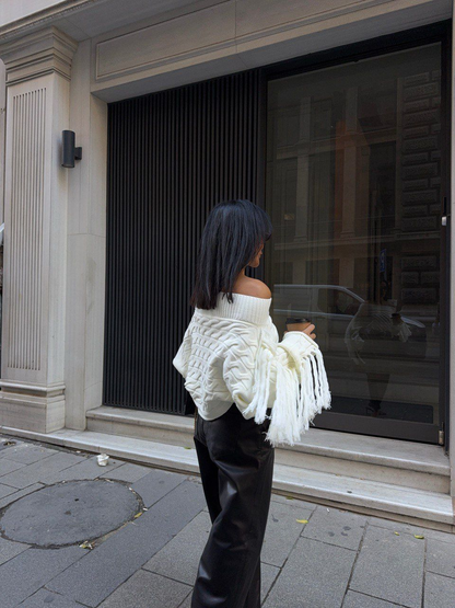 Дамски пуловер „Statement Sleeves“