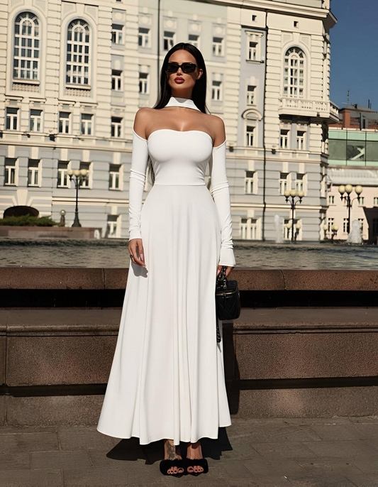 Дамска дълга елегантна рокля „Grace Line“