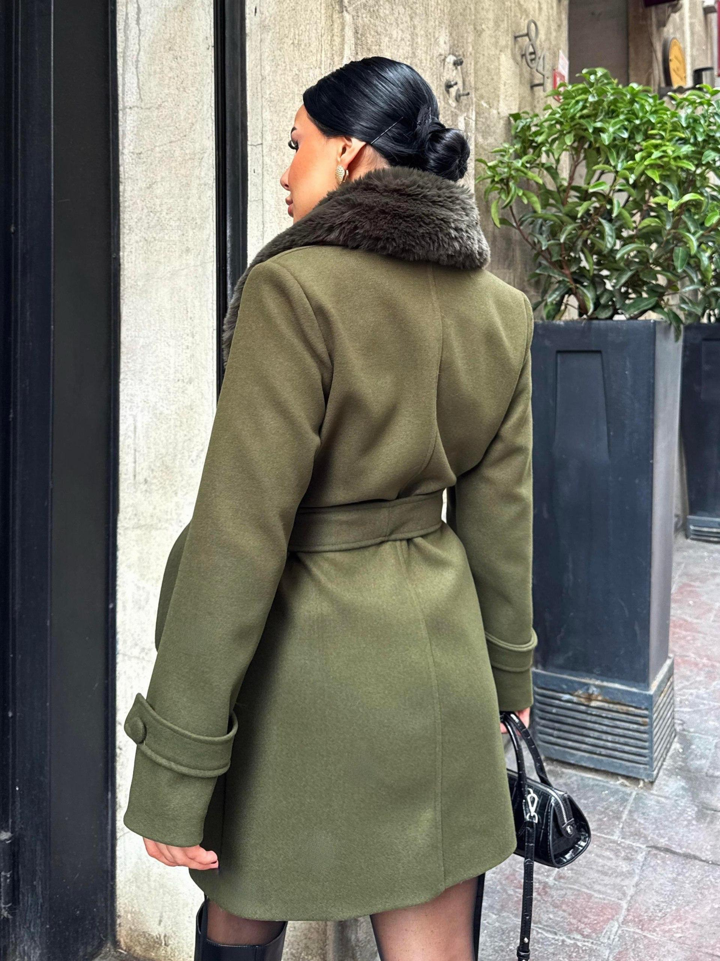 Дамско елегантно палто „Luxe Collar“