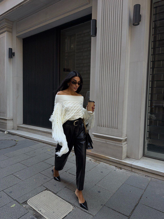 Дамски пуловер „Statement Sleeves“