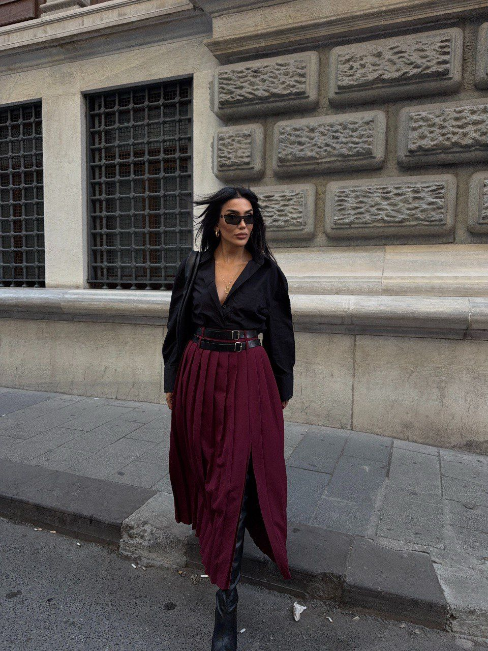 Дамска елегантна плисирана пола „Chic Pleats“