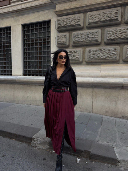 Дамска елегантна плисирана пола „Chic Pleats“