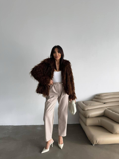 Дамско късо палто „Soft Luxe“