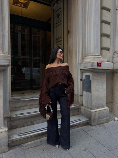 Дамски пуловер „Statement Sleeves“