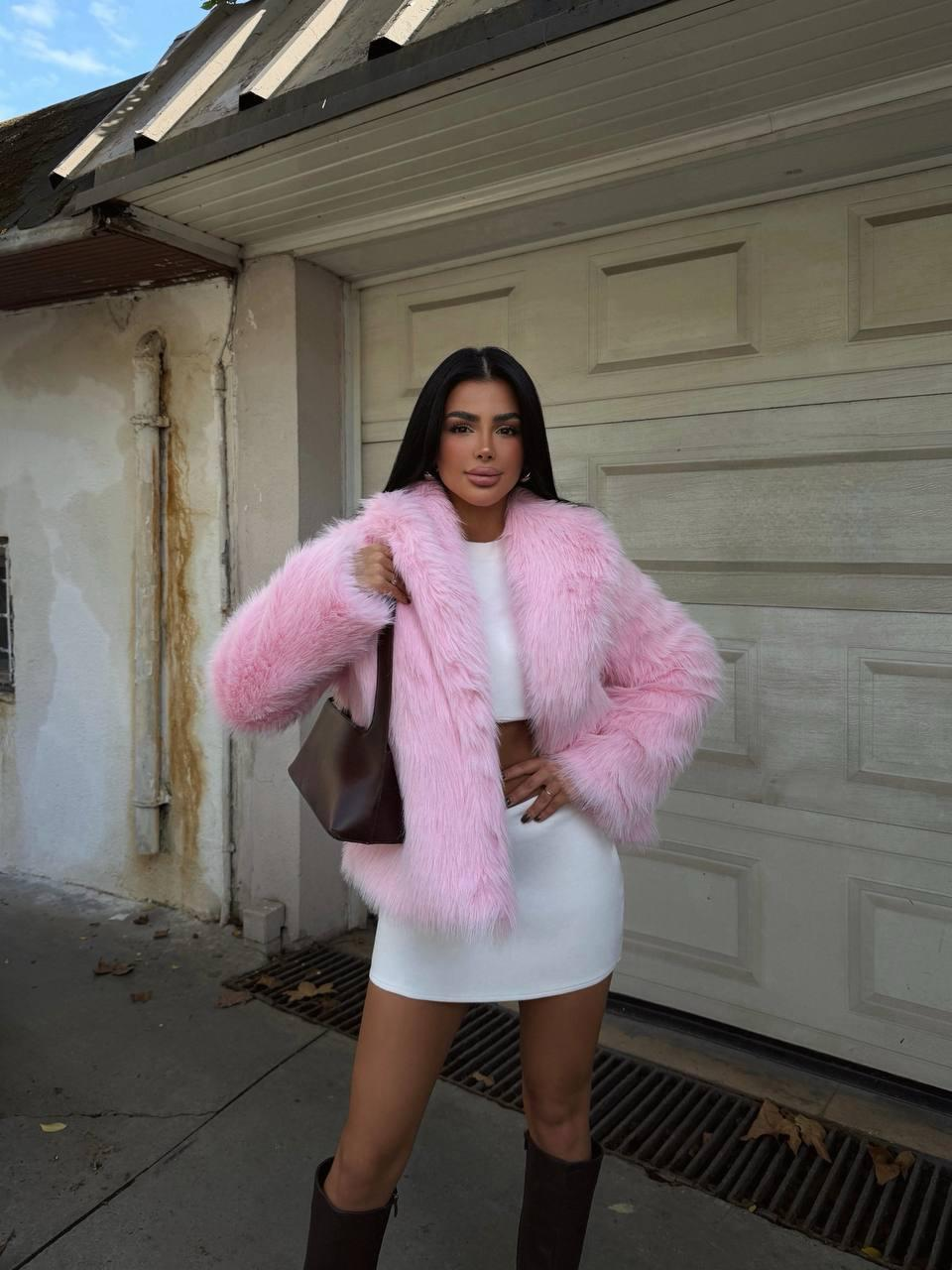 Дамско късо палто „Faux Luxe“