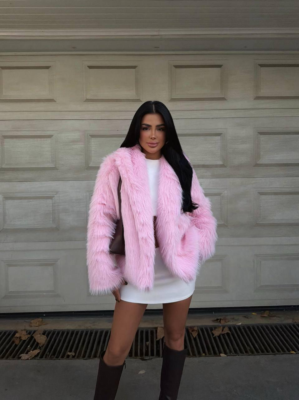 Дамско късо палто „Faux Luxe“