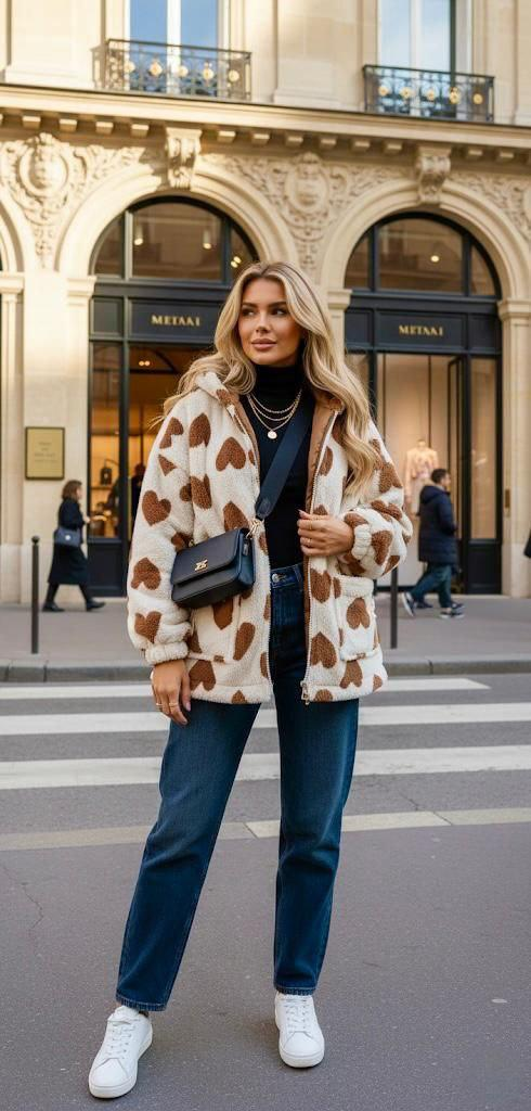 Дамско плюшено палто „Soft Glam“