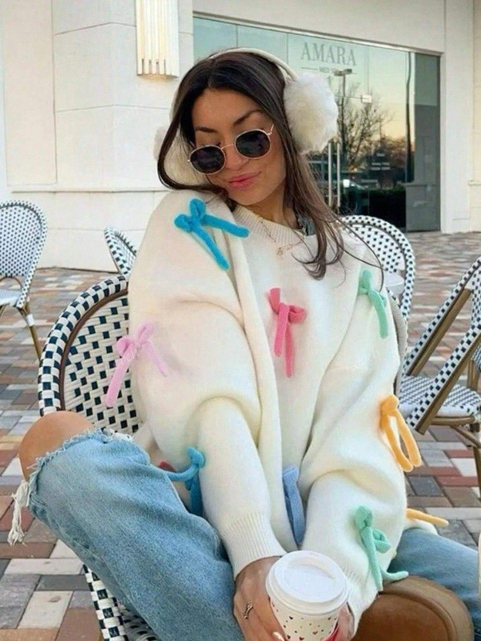 Дамски пуловер „Color Touch“