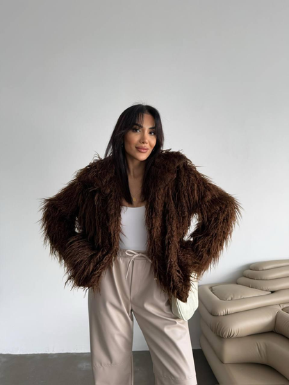 Дамско късо палто „Soft Luxe“