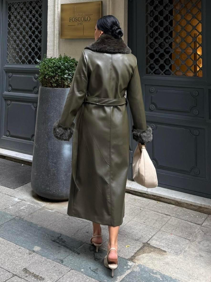 Дамско елегантно палто „Faux Elegance“