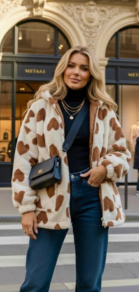 Дамско плюшено палто „Soft Glam“