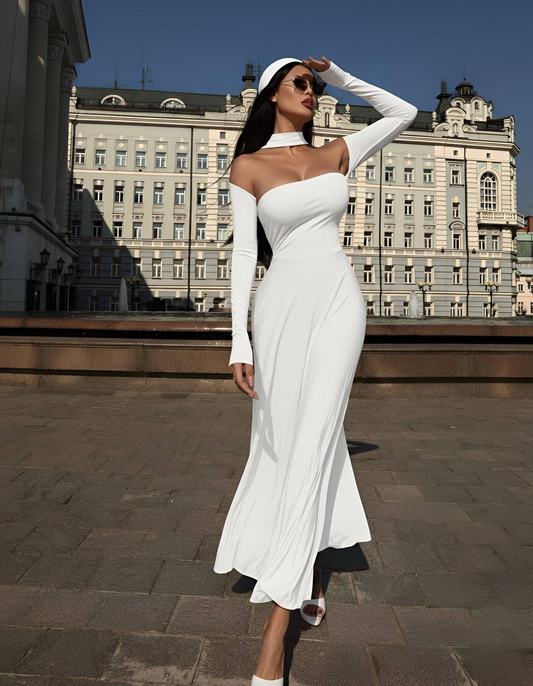 Дамска дълга елегантна рокля „Grace Line“