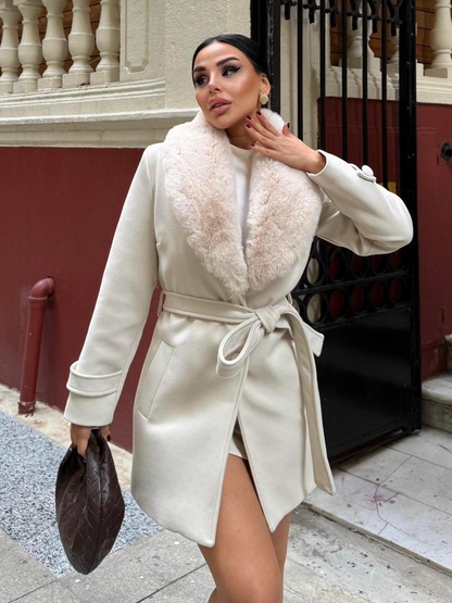 Дамско елегантно палто „Luxe Collar“