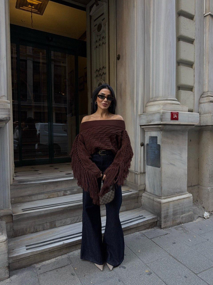 Дамски пуловер „Statement Sleeves“