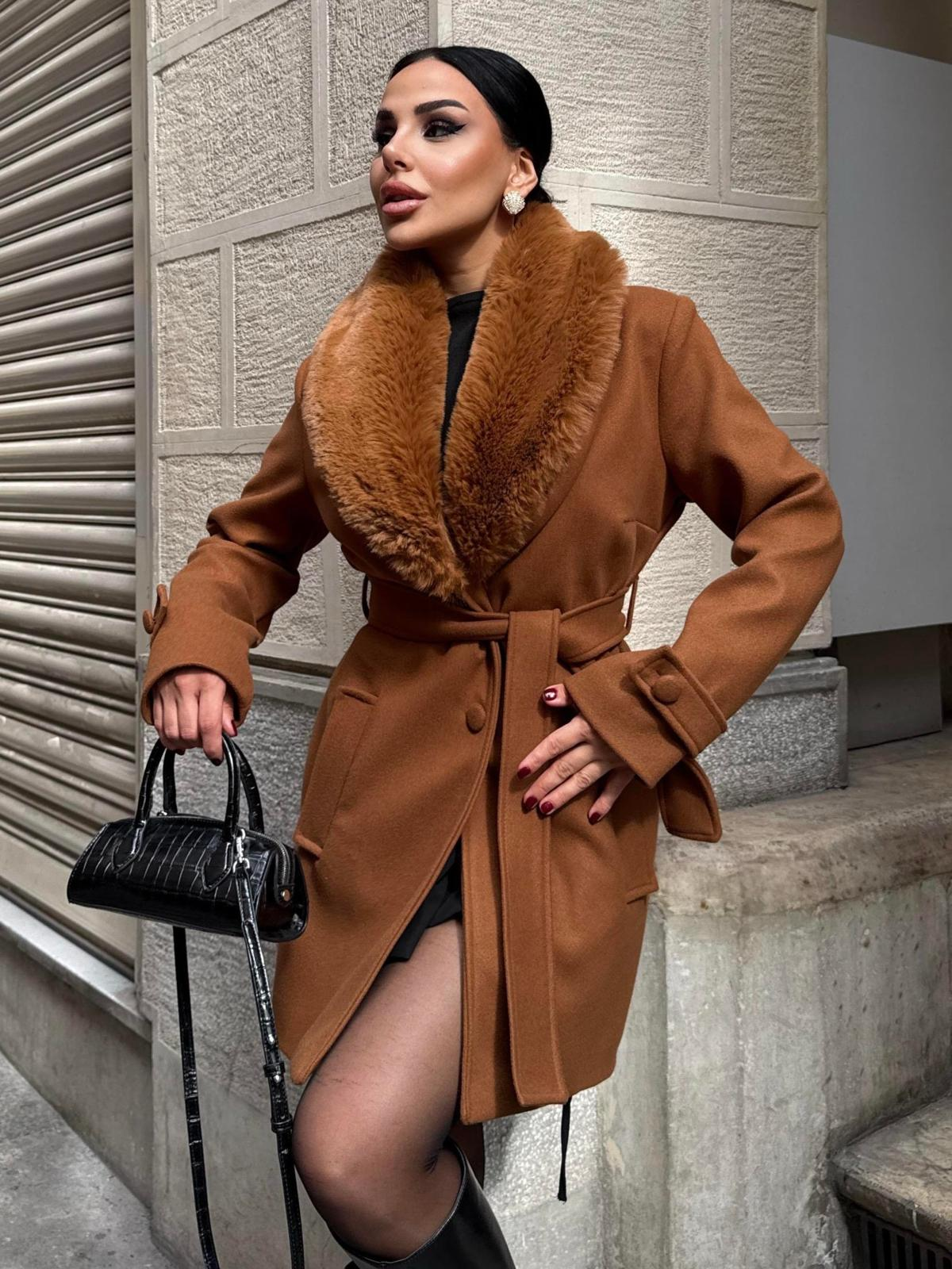 Дамско елегантно палто „Luxe Collar“