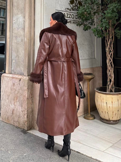 Дамско елегантно палто „Faux Elegance“